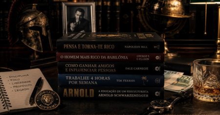 O Arsenal do Homem Superior: 5 Livros que Deves Devorar para Dominar a Tua Vida