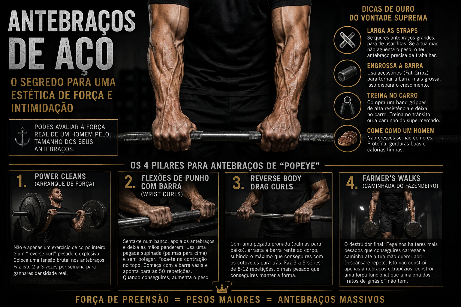 Treinar antebraços